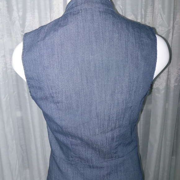 OBO Military style denim vest. SIZE S. 34" bust. - Picture 3 of 7